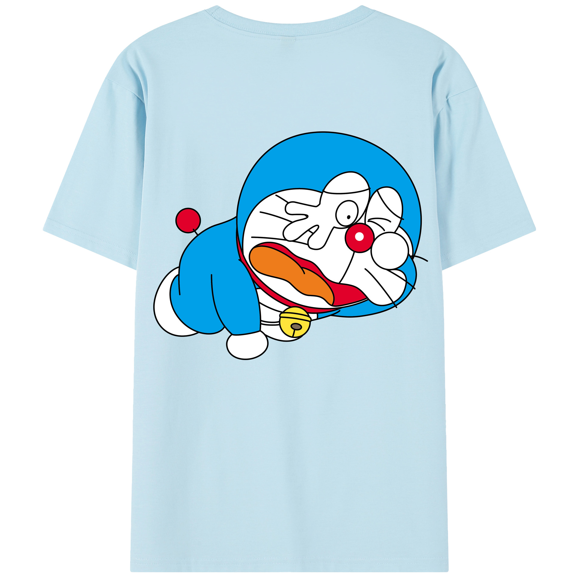 （画像用） ドラえもん Doraemon 綿100％半袖Tシャツ（背面プリント）